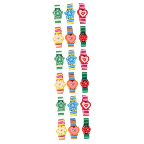 BESTYASH 18stücke Teiliges Cartoon-Watch Spielzeug Aus Holz Für Junge Mädchen Simulation Armbanduhr Bunten Designs Für Kreatives Spielen Und Lernen Sicher Mit Umweltfreundlicher Farbe BESTYASH 18stücke Teiliges Cartoon-Watch Spielzeug Aus Holz Für Junge Mädchen Simulation Armbanduhr Bunten Designs Für Kreatives Spielen Und Lernen Sicher Mit Umweltfreundlicher Farbe von BESTYASH