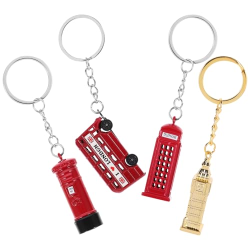 BESTYASH 4stücke Teiliges Londoner Themen Schlüsselanhänger Set Doppeldeckerbus Telefonzelle Briefkasten Big Attraktive Souvenirs Für Taschen Und Schlüssel Perfektes Für Touristen Und BESTYASH 4stücke Teiliges Londoner Themen Schlüsselanhänger Set Doppeldeckerbus Telefonzelle Briefkasten Big Attraktive Souvenirs Für Taschen Und Schlüssel Perfektes Für Touristen Und von BESTYASH