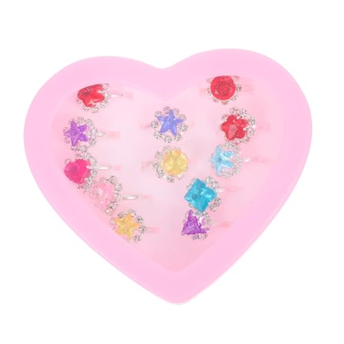 BESTonZON 1 Satz Diamantring für Kinder Prinzessin spielen Schmuck Geschenke für Frauen Mädchenspielzeug verkleidung kinder Kinderspielzeug Ringe Mädchen klingeln Spielzeug Schmuckgeschenk von BESTonZON