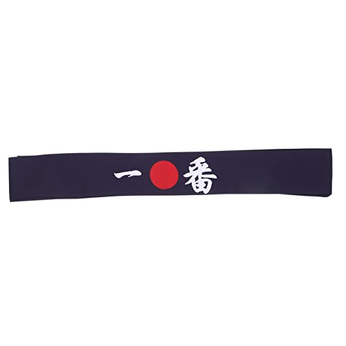 BESTonZON Japanisches Haarband Bushido Hachimaki Stirnband Kochhaarwickel Wiederverwendbares japanisches Stirnband Karate-Versorgung atmungsaktiv Schal Haarseil schmücken Zubehör Baumwolle von BESTonZON