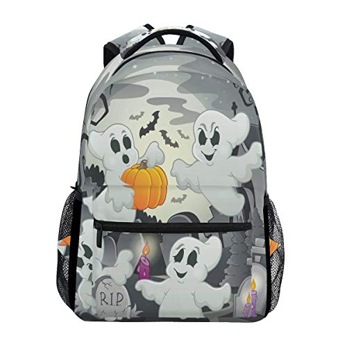 Halloween-Geist Studentenrucksack Kinderrucksack Büchertasche Schülerrucksack mit Laptop Rucksäcke für die Reise Teen Mädchen Jungs von BEUSS