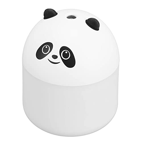 250 Ml Mini Luftbefeuchter, USB betrieben, Tragbarer Panda Form Kühlnebel Luftbefeuchter mit RGB Nachtlicht, Super Leiser Desktop Luftbefeuchter für Babyzimmer, Auto, Schreibtisch von Bewinner