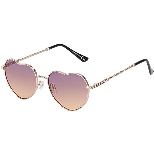 BEZLIT Damen Sonnenbrille Herz-Form Lila-Braun von BEZLIT