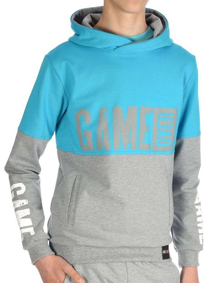 BEZLIT Hoodie Jungen Kapuzen Pullover & GAME OVER Aufdruck (1-tlg) Hoodie von BEZLIT