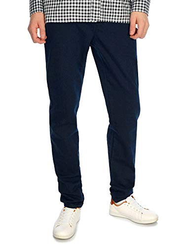 BEZLIT Kinder Jungen Chino Hose Röhren Stretch Jeans Optik Hosen RX 30001 Dunkelblau 134 von BEZLIT