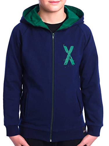 BEZLIT Kinder Jungen Hoodie Kapuzen Pullover Sweatshirt Sweater Sweatjacke Pulli 30237 Navy 128 von BEZLIT