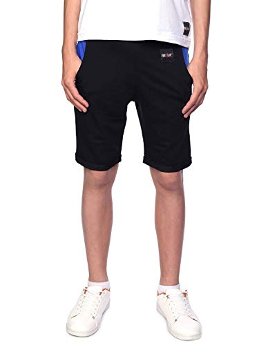 BEZLIT Kinder Jungen Shorts Kurze-Hose Bermuda Capri-Short Hosen Strech 30069 Schwarz-Blau 128/134 von BEZLIT