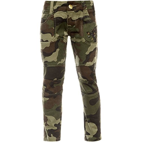 BEZLIT Madchen Camouflage Chino Hose Verstellbaren Bund Nieten 21879 Grun (51) 92 bis 98 cm / 4 Jahre von BEZLIT