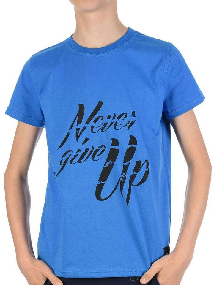 BEZLIT T-Shirt Jungen T-Shirt mit Never Give Up (1-tlg) casual, mit Schriftzug von BEZLIT