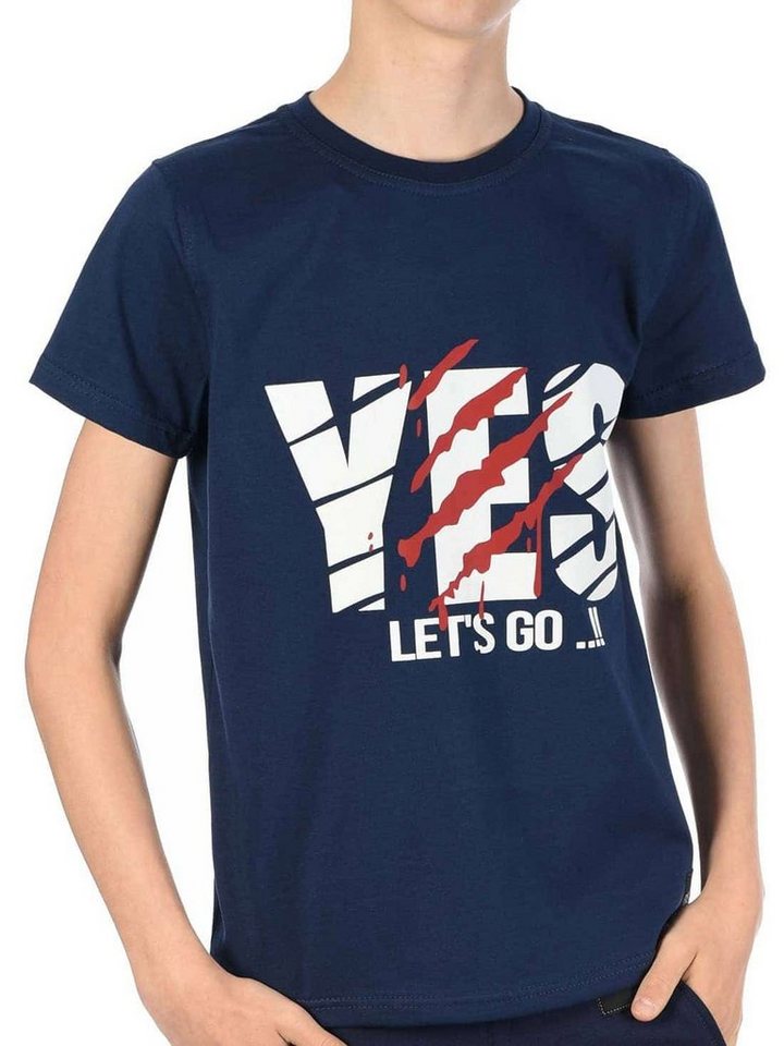 BEZLIT T-Shirt Jungen T-Shirt mit YES (1-tlg) Mit Print von BEZLIT