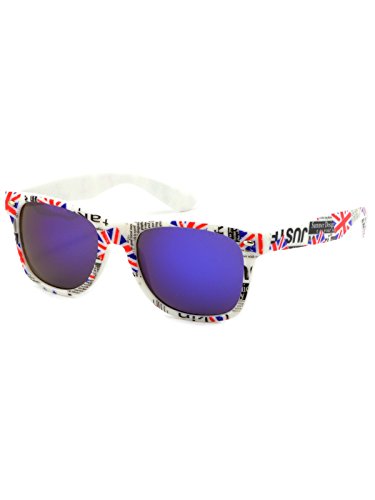 Damen Herren Kinder WM Katar Fanbrille 2022 Fanartikel Sonnenbrille 22712 England Blau von BEZLIT