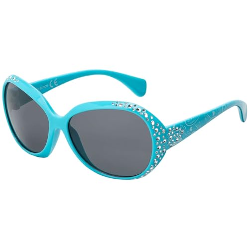 Mädchen Kinder Sonnen Brille Katzen Augen Stil 30552 Blau Mädchen Kinder Sonnen Brille Katzen Augen Stil 30552 Blau von BEZLIT