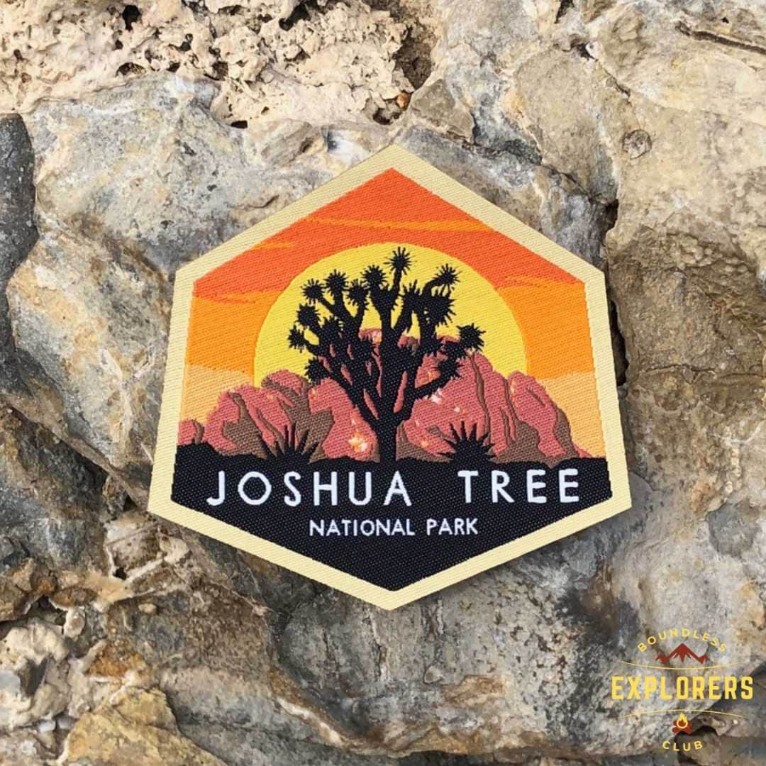 Joshua Tree National Park Gewebter Aufnäher | 3Inch Bügelbild Us Nationalpark Aufkleber von BExpClub