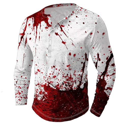 Black Friday Angebote 2024 Halloween Kostüm Herren Horror Langarm Hemd Blutig Handabdruck Tshirt Große Größen T-Shirt für Männer Gruselig Knopfleiste Pullover Maskerade Langarmshirt Black Friday Angebote 2024 Halloween Kostüm Herren Horror Langarm Hemd Blutig Handabdruck Tshirt Große Größen T-Shirt für Männer Gruselig Knopfleiste Pullover Maskerade Langarmshirt von BFSWL