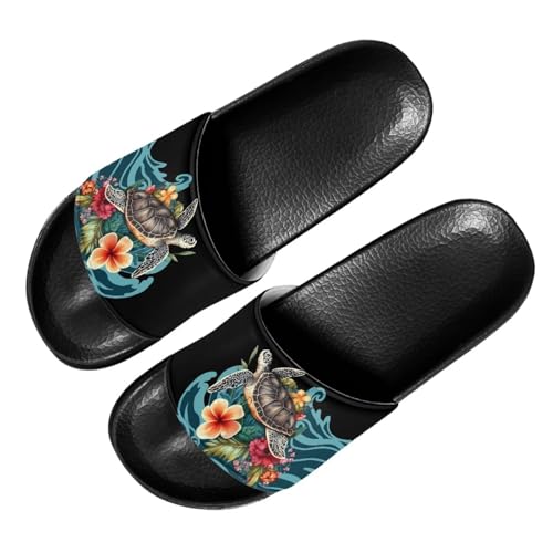 BGYFJYN Bequeme Sommer-Hausschuhe für Damen, Slide-Sandalen, Damen-Duschschuhe, Meeresschildkröte, 43 EU BGYFJYN Bequeme Sommer-Hausschuhe für Damen, Slide-Sandalen, Damen-Duschschuhe, Meeresschildkröte, 43 EU von BGYFJYN