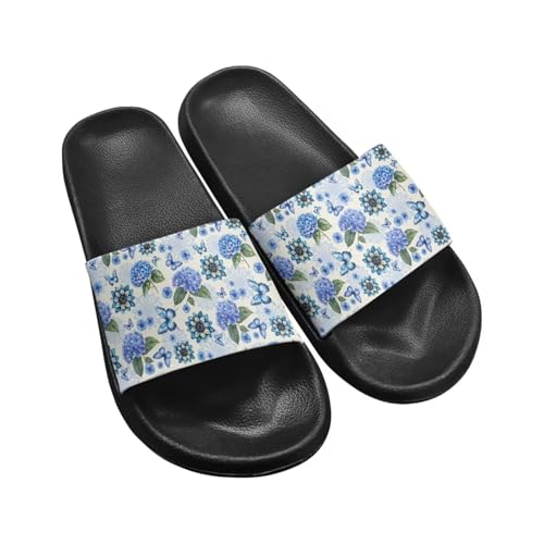 BGYFJYN Hausschuhe für Damen, drinnen und draußen, bequeme Hausschuhe, Wasserschuhe, rutschfest, Sommer, Strandschuhe, Hortensien-Schmetterling, 42 EU BGYFJYN Hausschuhe für Damen, drinnen und draußen, bequeme Hausschuhe, Wasserschuhe, rutschfest, Sommer, Strandschuhe, Hortensien-Schmetterling, 42 EU von BGYFJYN
