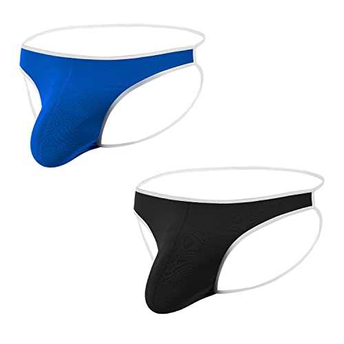 BIATWOWR Jockstrap for Men Underwear Mesh Slip Athletic Supporter Bulge Ball Pouch Thong Underwear Male Jock Strap Pack von BIATWOWR