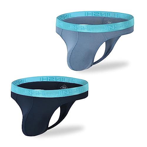 BIATWOWR 1 M Mens Sexy Herren Underwear Herren String Tanga Unterwäsche Breathable Thongs Comfortable T-Back Bamboo Ultra Soft Low Rise Mulipack von BIATWOWR