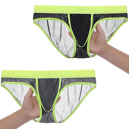 BIATWOWR Men's Underwear Herren Mesh Bikini Slip von BIATWOWR