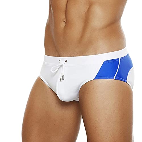 BIBOKAOKE Badehose Herren Slip Sexy Dreieckig Badeslip Diagonal Stripe Schwimm-Shorts Stretchy Trainings Badehose Slip Badepants Surfshorts Badeshorts Herren Kurz Classic Schwimmhose von BIBOKAOKE