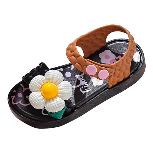 BIBOKAOKE Sandalen Mädchen 36 Sandaletten Open Toe Riemchensandalen Flache Sandalen Atmungsaktive Sommerschuhe Rutschfeste Outdoorsandalen Kinder Schuhe Sommer Freizeitsandale Prinzessin Schuhe von BIBOKAOKE