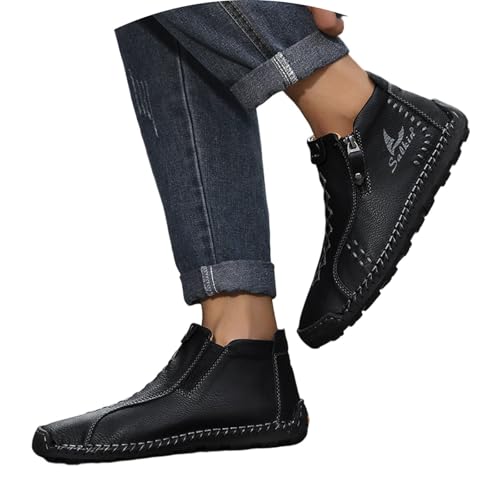 BIBOKAOKE Stiefel Herren Leder Sommer Retro Stiefeletten Wasserdicht Turnschuhe Einfachheit Schnell Trocknend Strandschuhe Leicht Freizeit Gummistiefel Weite Schuhe Komfort Stoff Weich Laufschuhe BIBOKAOKE Stiefel Herren Leder Sommer Retro Stiefeletten Wasserdicht Turnschuhe Einfachheit Schnell Trocknend Strandschuhe Leicht Freizeit Gummistiefel Weite Schuhe Komfort Stoff Weich Laufschuhe von BIBOKAOKE