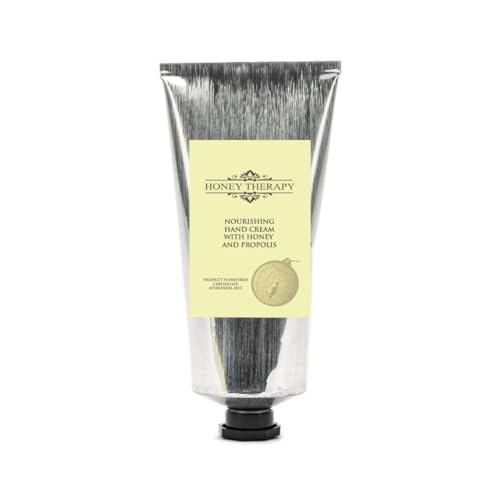 Handcreme mit Honig & Propolis 70 ml für trockene, rissige und empfindliche Hände pflegende Handcreme Handcreme mit Honig & Propolis 70 ml für trockene, rissige und empfindliche Hände pflegende Handcreme von BIENE24.DE