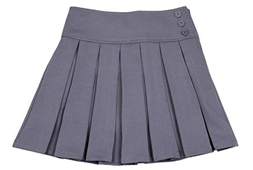 BIENZOE Mädchen Schule Plissee Röcke Grau Größe 14(11-12 Jahre) von BIENZOE