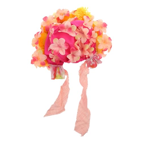 Baby-Kopfschmuck mit Blume, Mütze, Baby-Stirnband, Blumen-Haarband, Neugeborene, Dusche, Foto-Requisiten, Stirnband Baby-Kopfschmuck mit Blume, Mütze, Baby-Stirnband, Blumen-Haarband, Neugeborene, Dusche, Foto-Requisiten, Stirnband von BIGULA