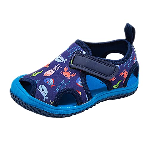 BIISDOST Babyschuhe, modische Freizeit-Sandalen, flache Kleinkind-Schuhe, bequeme, weiche, lässige Kleinkind-Schuhe Hausschuhe Rutschfest Kinder (Purple, 22.5 Toddler) von BIISDOST