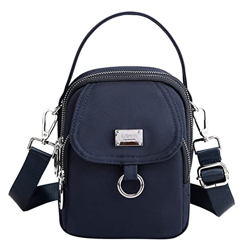 BIISDOST Crossbody-Geldbörsen für Frauen Lässige Umhängetasche mit verstellbarem Riemen Umhängetasche Dirndl Taschen Damen (Blue, One Size) von BIISDOST