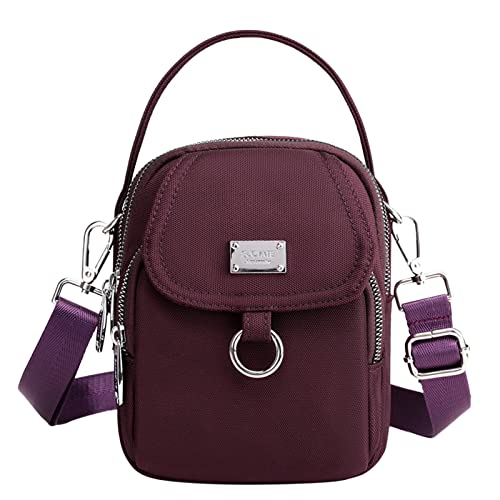 BIISDOST Crossbody-Geldbörsen für Frauen Lässige Umhängetasche mit verstellbarem Riemen Umhängetasche Dirndl Taschen Damen (PP2, One Size) von BIISDOST