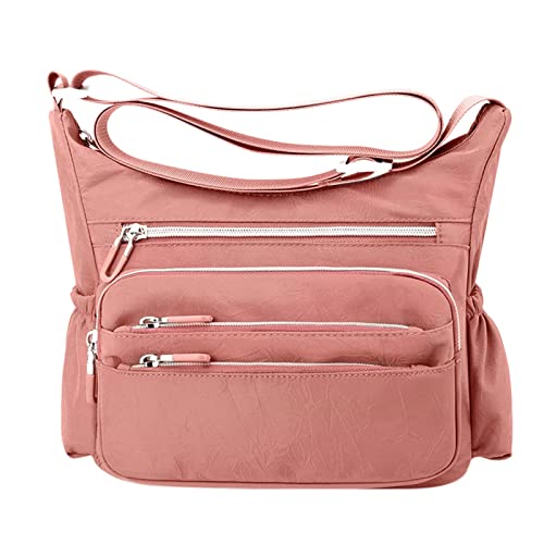 BIISDOST Damen Multi Pocket Lässige Umhängetasche Damen Wasserdichte Umhängetasche Handtasche Für Den Täglichen Gebrauch Reisen Taschen Zubehör (PK2, One Size) von BIISDOST