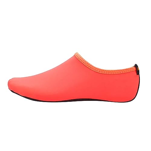 BIISDOST Frauen Socken Barfuß Haut Wasser Schuhe für Männer Strand Yoga Übung e Schuhe Damen (Orange, 39) von BIISDOST