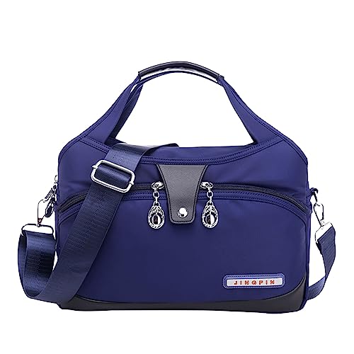 BIISDOST Frauen Tasche Trend Mode Einfache Casual Vielseitig Stoff Hand Frachtbrief Schulter Tasche Umhängetasche frauen Tasche Handy Umhängetaschen (Blue, One Size) von BIISDOST