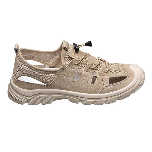 BIISDOST Herrenschuhe mit hohlen, atmungsaktiven Zehensohlen, Outdoor-Freizeitschuhe, Netzschuhe, rutschfeste, atmungsaktive Sport-Wanderschuhe Schuhe Herren Klick (A, 44) von BIISDOST