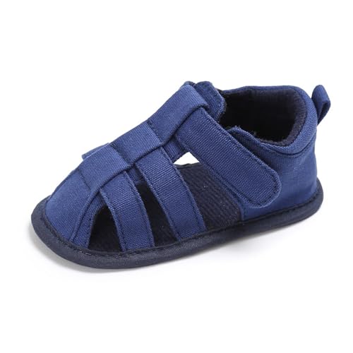 BIISDOST Kleinkind Kinder Baby Mädchen Niedliche Seil Soft Bottom First Walk Schuhe Schuhe Sandalen Kinder 25 (Blue, 20 Infant) von BIISDOST