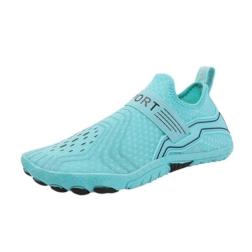 BIISDOST Leichte Badeschuhe für Damen und Herren, Tauch- und Strandschuhe, Outdoor-Barfuß-Tauchschuhe, Schwimmen, Waten, Strandschuhe, Regenstiefel Blitzangebote Damenschuhe (Blue, 40) von BIISDOST