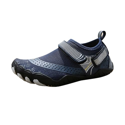 BIISDOST Leichte Badeschuhe für Damen und Herren, Tauch- und Strandschuhe, Outdoor-Barfuß-Tauchschuhe, Schwimmen, Waten, Strandschuhe, Regenstiefel Damen Schuhe Gesundheit (Dark Blue, 41) von BIISDOST