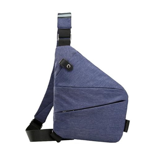 BIISDOST Persönliche Taschentasche für Reisen Persönliche Taschentasche für Männer Persönliche Flex-Tasche Schärpentasche Schultertasche Zwei Taschen Damen (Blue, One Size) von BIISDOST