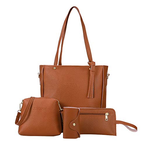 Brieftasche Herren Klein Münzfach Brieftasche Damen Für Impfpass Tasche Botschafter Mode Geldbörse Tasche vierteilige Tasche 2019 Schultertasche Geldbörsen Für Männer Mit (Brown, One Size) von BIISDOST