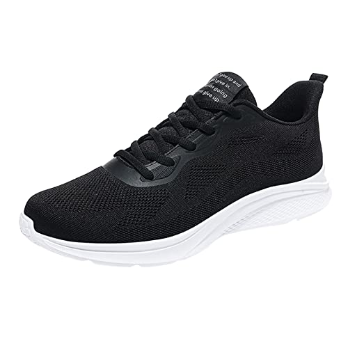 Herren Flache Schnürschuhe - Weichen Sohlen Sneakers Einfache Schuhe Flach Walking Shoes Klassisch Turnschuhe Outdoor Trekkingschuhe Leichtgewichts Joggingschuhe Strapazierfähige Sportschuhe von BIISDOST