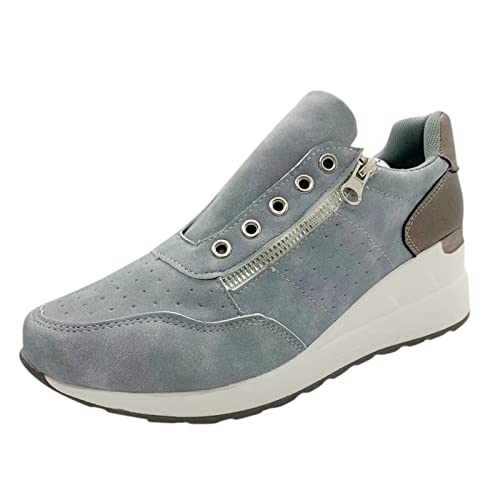 Laufschuhe Damen: Turnschuhe Atmungsaktiv Sportschuhe rutschfeste Sneaker Lässige Freizeitschuhe Bequeme Joggingschuhe Leichte Laufschuhe mit Dicker Sohle Outdoorschuhe Walking Shoes von BIISDOST