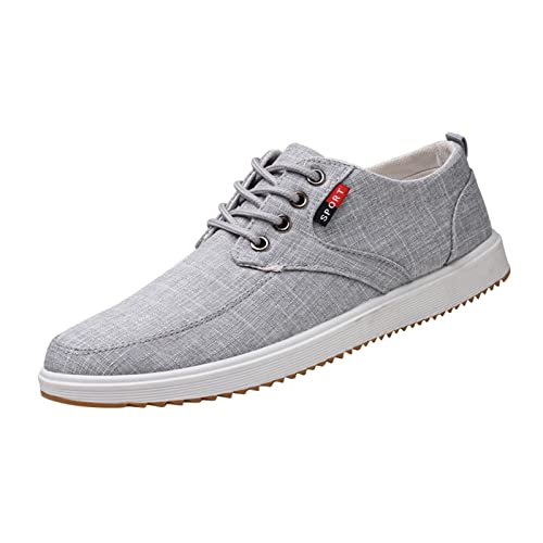 Sneaker Herren Atmungsaktiv Turnschuhe Anti-Slip Stoffschuhe Bequeme Walking Shoes Sportlich Flache Schuhe Canvas Schuhe rutschfest Walkingschuhe Leicht Fitnessschuhe Mode Laufschuhe Outdoor von BIISDOST