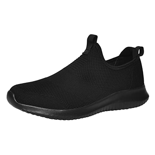 Turnschuhe Herren: Mesh Laufschuhe Weichen Sohlen Sportschuhe Leicht Sneaker Leichte Freizeitschuhe Walking Shoes Atmungsaktiv Schuhe Slip-On Joggingschuhe Einfache Walkingschuhe von BIISDOST