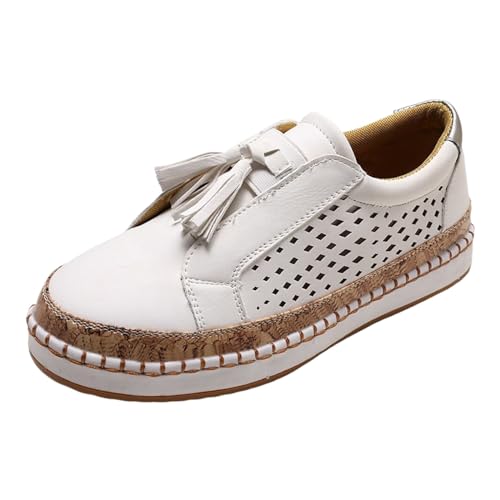 Damenschuhe, Plattform, Leder, atmungsaktiv, bequem, schick, Sommer, leicht, Sneaker und Sportschuhe, modisch, bequem, Ballerinas, Laufen, Walking, Mokassin, geschnitten, Sneaker, ohne Schnürung, 01 Damenschuhe, Plattform, Leder, atmungsaktiv, bequem, schick, Sommer, leicht, Sneaker und Sportschuhe, modisch, bequem, Ballerinas, Laufen, Walking, Mokassin, geschnitten, Sneaker, ohne Schnürung, 01 von BIKETAFUWY