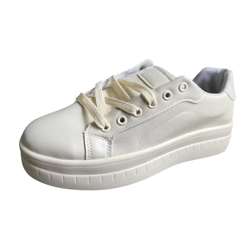 Damenschuhe, Plattform, Leder, wasserdicht, Sneaker, Sportschuhe für Damen, Mode, Sneaker, Sommer, leicht, Sneaker, Laufen, Walking, bequem, schick, Mokassin Sneaker, 01 Wh2, 36 EU Damenschuhe, Plattform, Leder, wasserdicht, Sneaker, Sportschuhe für Damen, Mode, Sneaker, Sommer, leicht, Sneaker, Laufen, Walking, bequem, schick, Mokassin Sneaker, 01 Wh2, 36 EU von BIKETAFUWY