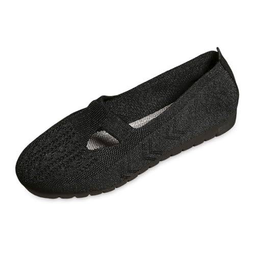 Damenschuhe, bequem, schick, Sommer, leicht, Orthopädische Schuhe, Damen, aus Strick, atmungsaktiv, Sneaker und Sportschuhe, modisch, flach, Sneaker, ohne Schnürsenkel, bequem, Mokassin zum Laufen Damenschuhe, bequem, schick, Sommer, leicht, Orthopädische Schuhe, Damen, aus Strick, atmungsaktiv, Sneaker und Sportschuhe, modisch, flach, Sneaker, ohne Schnürsenkel, bequem, Mokassin zum Laufen von BIKETAFUWY