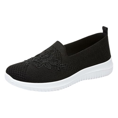 Damenschuhe, bequem, schick, Sommer, leicht, orthopädisch, Damen, aus Strick, atmungsaktiv, Ballerinas, bequem, Mokassin zum Laufen, Walken, Sneaker, Sportschuhe, modisch, flach, Sneaker, ohne Damenschuhe, bequem, schick, Sommer, leicht, orthopädisch, Damen, aus Strick, atmungsaktiv, Ballerinas, bequem, Mokassin zum Laufen, Walken, Sneaker, Sportschuhe, modisch, flach, Sneaker, ohne von BIKETAFUWY