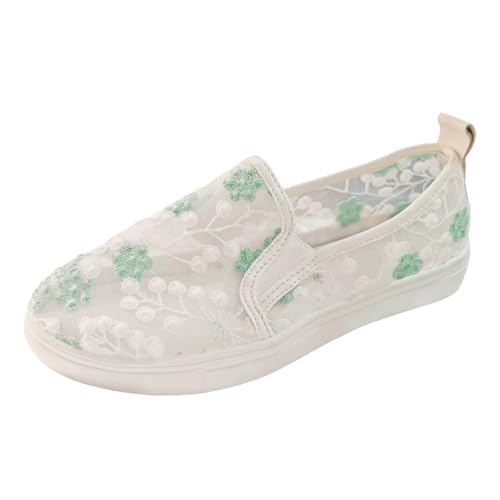 Damenschuhe, bequem, schick, aus Mesh, atmungsaktiv, orthopädisch, für Damen, Sommer, leicht, Sneaker, ohne Schnürung, Laufen, Walking, Mokassin, bequem, Sneaker und Sportschuhe, modisch, flache Damenschuhe, bequem, schick, aus Mesh, atmungsaktiv, orthopädisch, für Damen, Sommer, leicht, Sneaker, ohne Schnürung, Laufen, Walking, Mokassin, bequem, Sneaker und Sportschuhe, modisch, flache von BIKETAFUWY